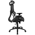 Emma and Oliver Ergonomic Mesh Office Chair-Synchro-Tilt, Headrest, Adjustable Pivot Arms