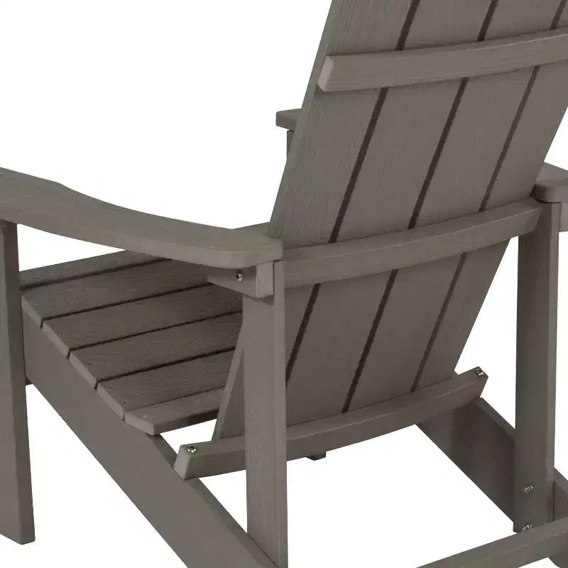 Sedia Adirondack Emma and Oliver per tutte le stagioni in simil legno