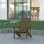Sedia Adirondack Emma and Oliver per tutte le stagioni in simil legno
