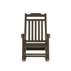 Emma and Oliver All-Weather Rocking Chair in Faux Wood - Patio and Backyard Furniture