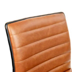Emma and Oliver Low Back Designer Armless Ribbed Swivel Task Office Chair