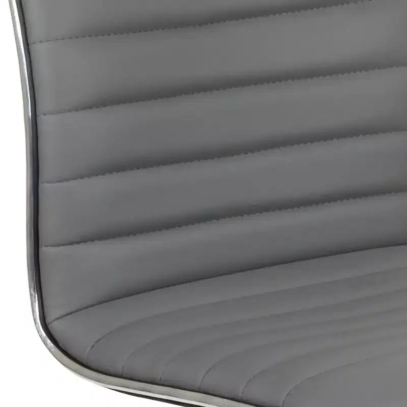 Emma and Oliver Low Back Designer Armless Ribbed Swivel Task Office Chair