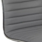 Emma and Oliver Low Back Designer Armless Ribbed Swivel Task Office Chair