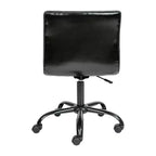 Emma and Oliver Low Back Designer Armless Ribbed Swivel Task Office Chair