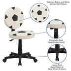 Emma and Oliver Soccer Swivel Task Office Chair