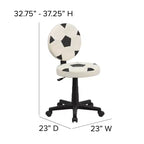 Emma and Oliver Soccer Swivel Task Office Chair