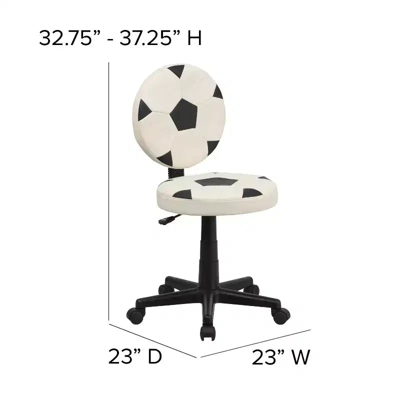 Emma and Oliver Soccer Swivel Task Office Chair