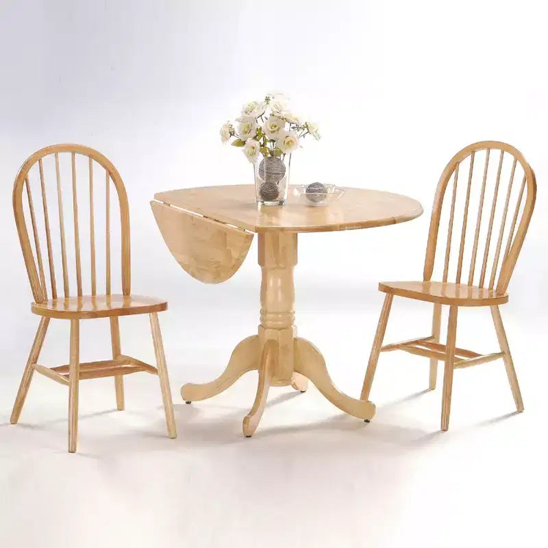 42 Mason Round Dual Drop Leaf Dining Table - International Concepts