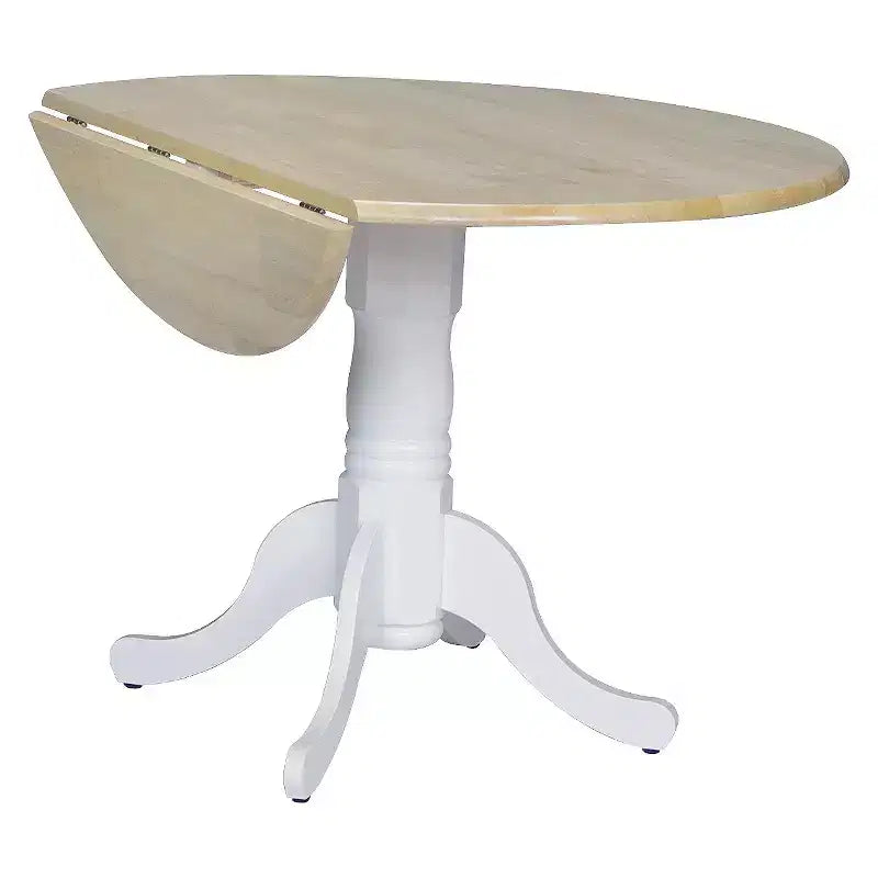 42 Mason Round Dual Drop Leaf Dining Table - International Concepts