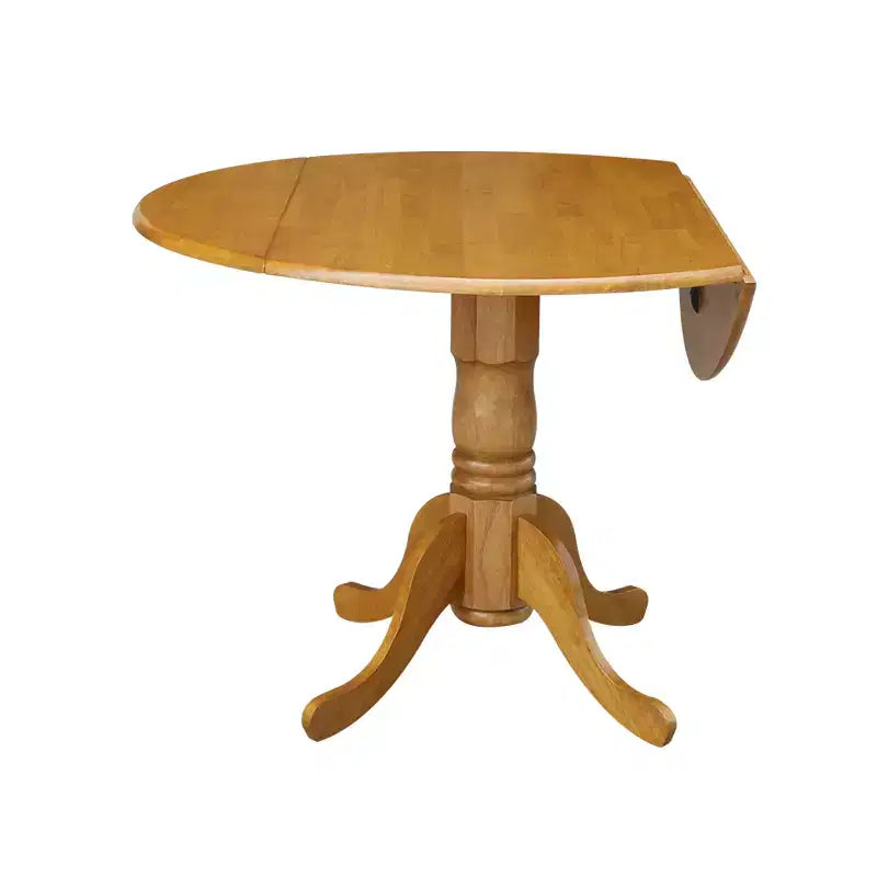 42 Mason Round Dual Drop Leaf Dining Table - International Concepts