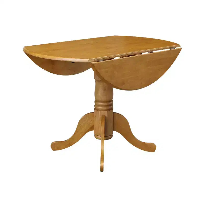 42 Mason Round Dual Drop Leaf Dining Table - International Concepts