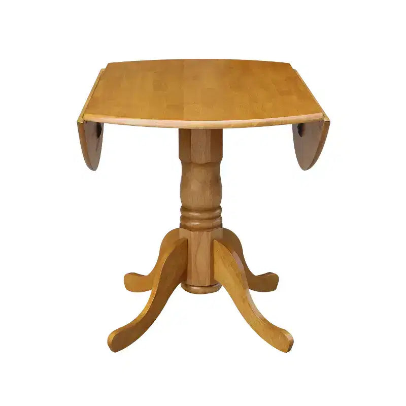 42 Mason Round Dual Drop Leaf Dining Table - International Concepts