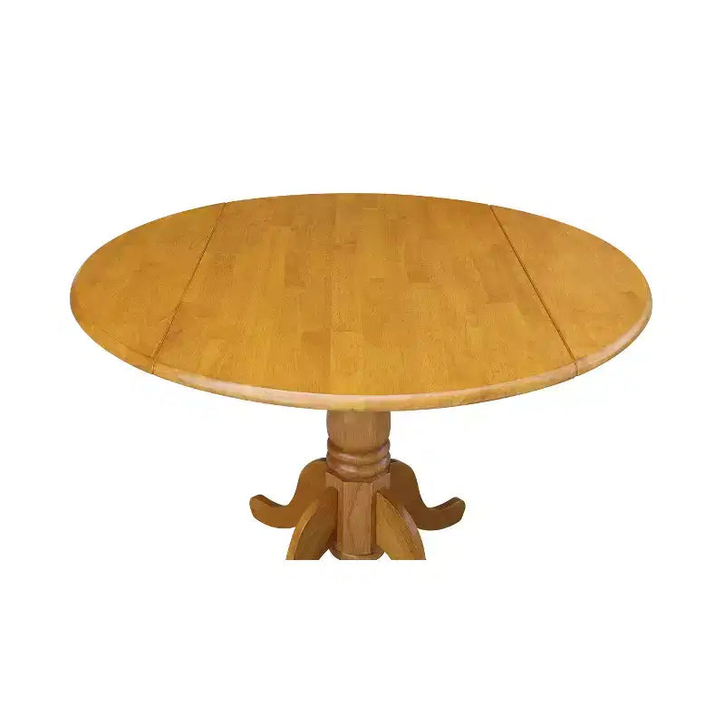 42 Mason Round Dual Drop Leaf Dining Table - International Concepts