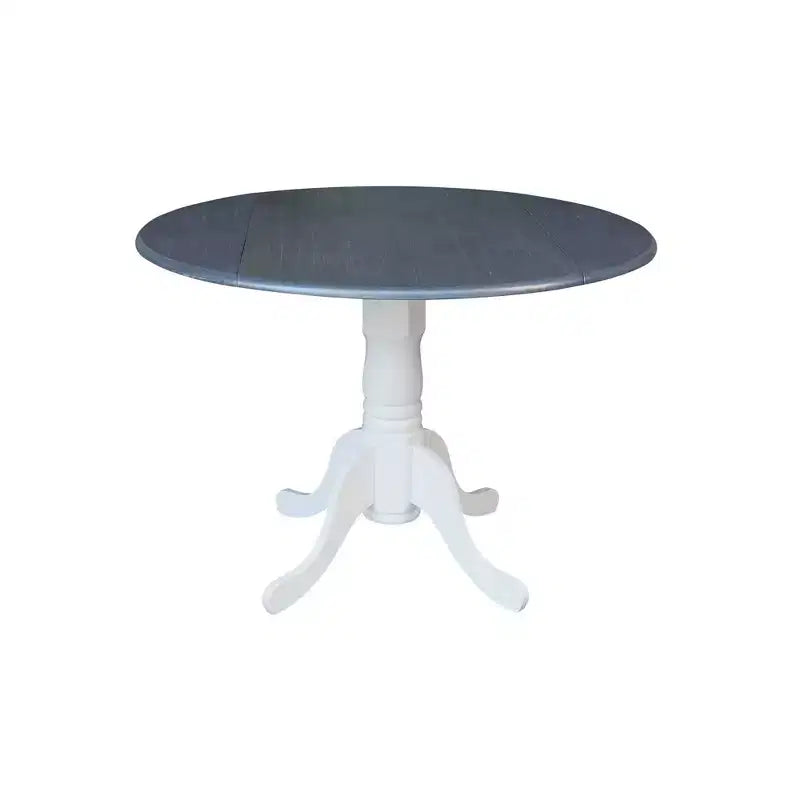 42 Mason Round Dual Drop Leaf Dining Table - International Concepts
