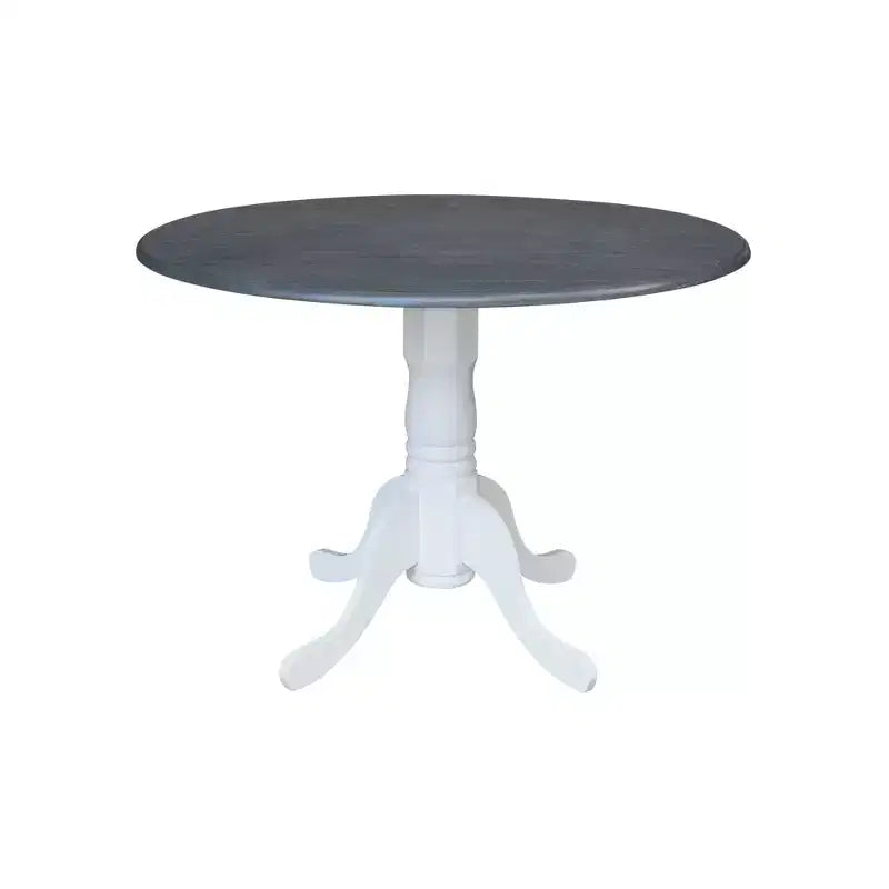 42 Mason Round Dual Drop Leaf Dining Table - International Concepts