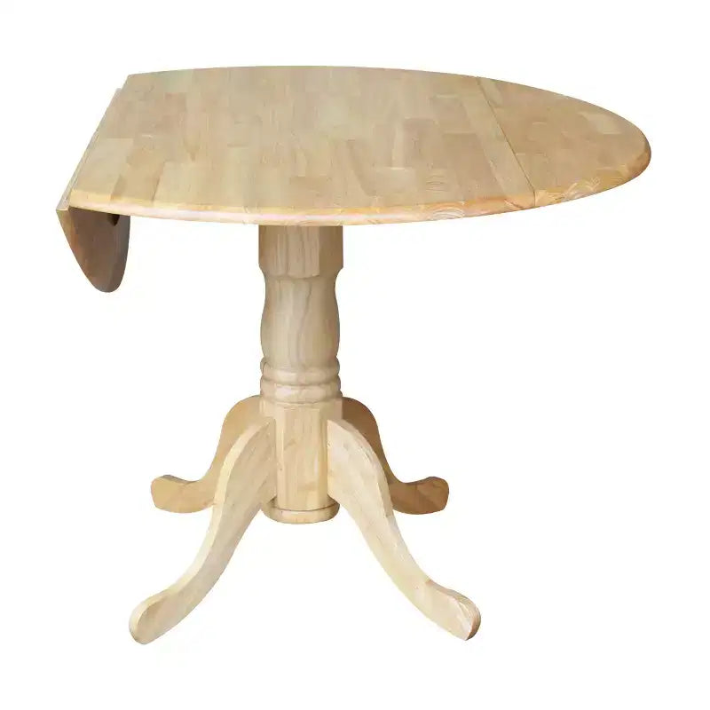 42 Mason Round Dual Drop Leaf Dining Table - International Concepts