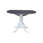42 Mason Round Dual Drop Leaf Dining Table - International Concepts