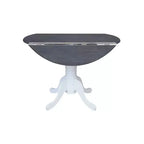 42 Mason Round Dual Drop Leaf Dining Table - International Concepts