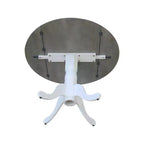 42 Mason Round Dual Drop Leaf Dining Table - International Concepts