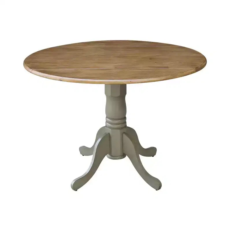 42 Mason Round Dual Drop Leaf Dining Table - International Concepts