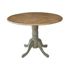 42 Mason Round Dual Drop Leaf Dining Table - International Concepts