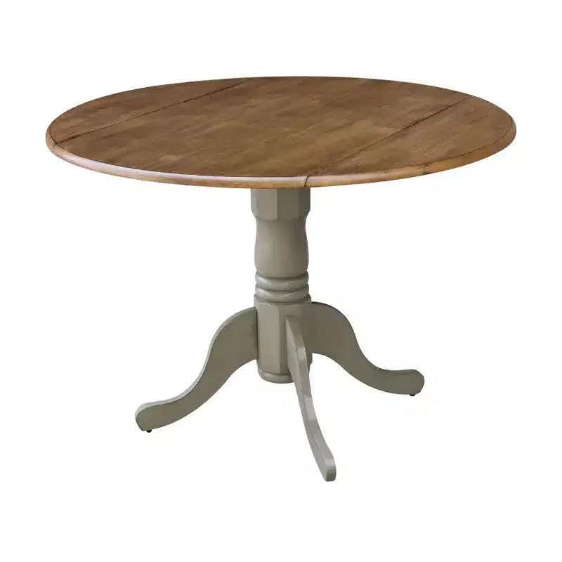 42 Mason Round Dual Drop Leaf Dining Table - International Concepts