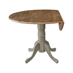 42 Mason Round Dual Drop Leaf Dining Table - International Concepts