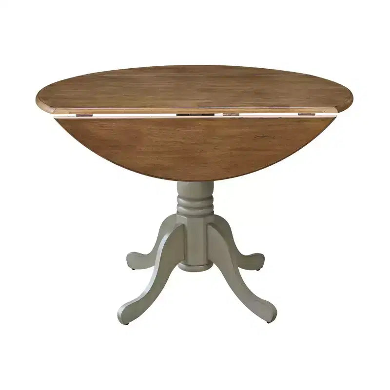 42 Mason Round Dual Drop Leaf Dining Table - International Concepts