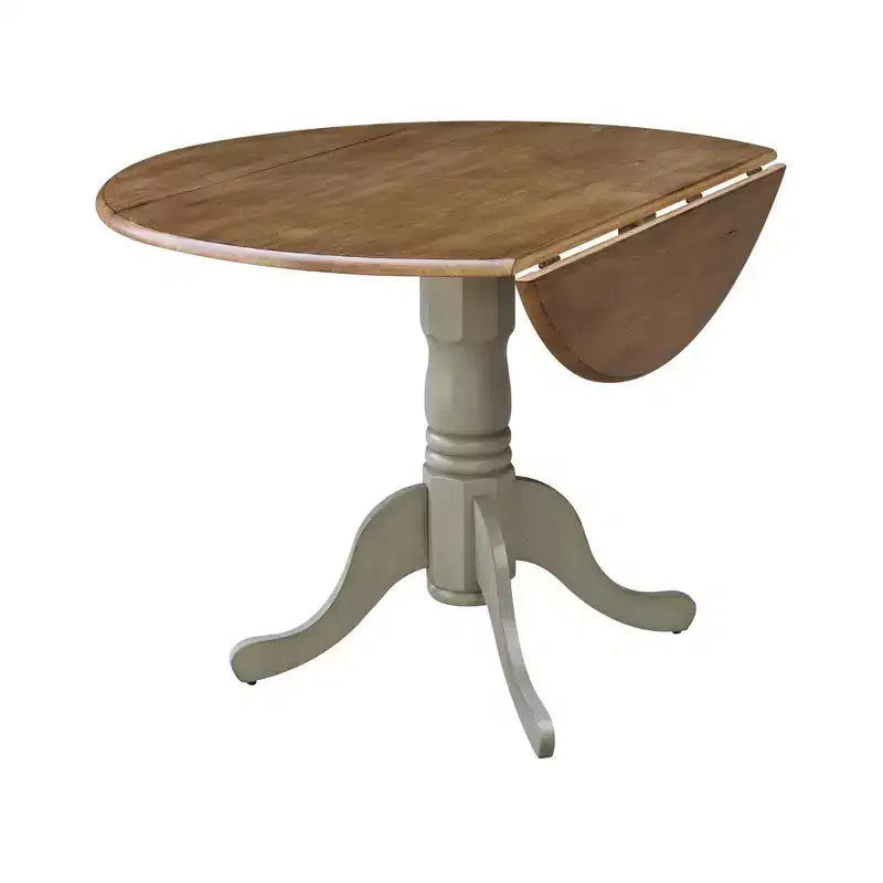 42 Mason Round Dual Drop Leaf Dining Table - International Concepts