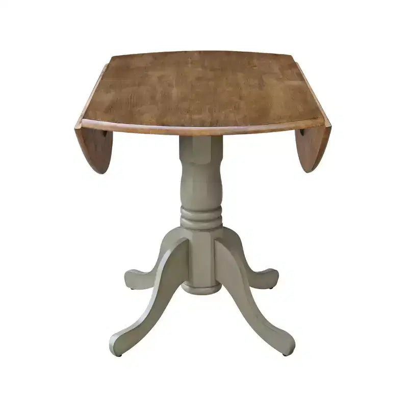 42 Mason Round Dual Drop Leaf Dining Table - International Concepts
