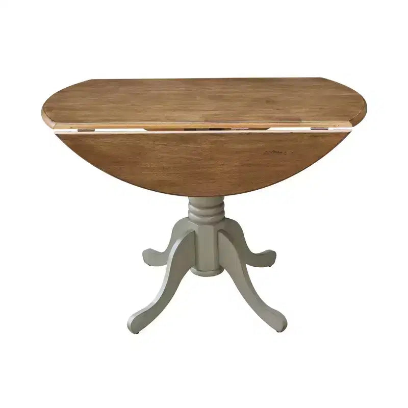 42 Mason Round Dual Drop Leaf Dining Table - International Concepts