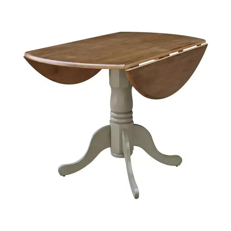 42 Mason Round Dual Drop Leaf Dining Table - International Concepts