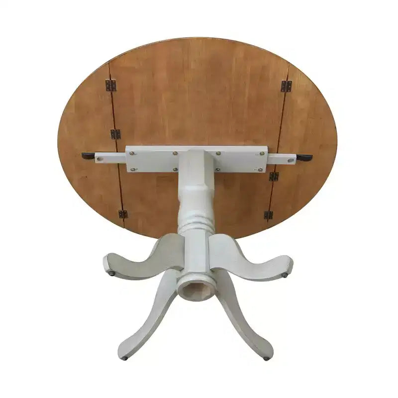 42 Mason Round Dual Drop Leaf Dining Table - International Concepts