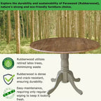 42 Mason Round Dual Drop Leaf Dining Table - International Concepts