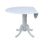 42 Mason Round Dual Drop Leaf Dining Table - International Concepts