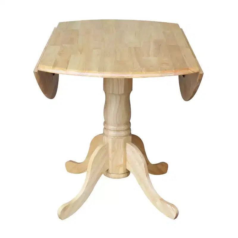 42 Mason Round Dual Drop Leaf Dining Table - International Concepts