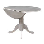 42 Mason Round Dual Drop Leaf Dining Table - International Concepts