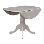 42 Mason Round Dual Drop Leaf Dining Table - International Concepts