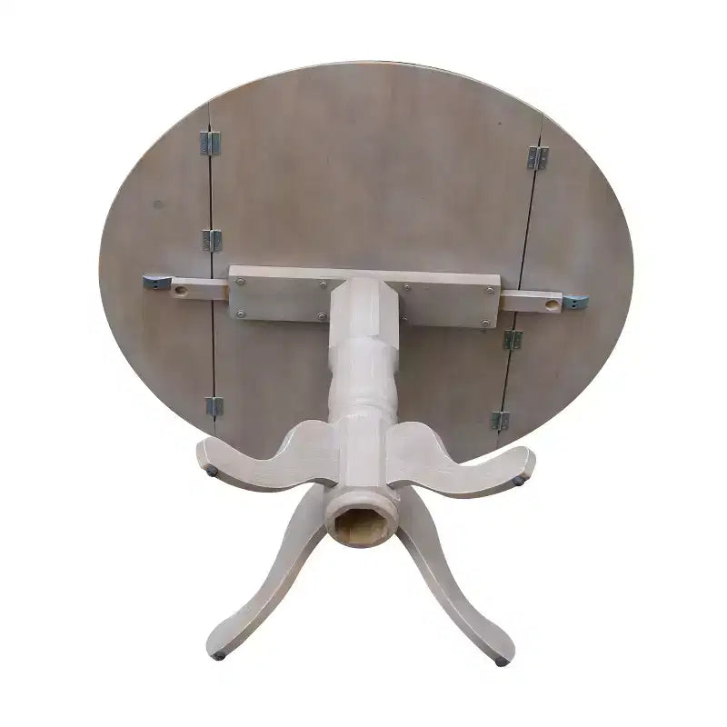 42 Mason Round Dual Drop Leaf Dining Table - International Concepts
