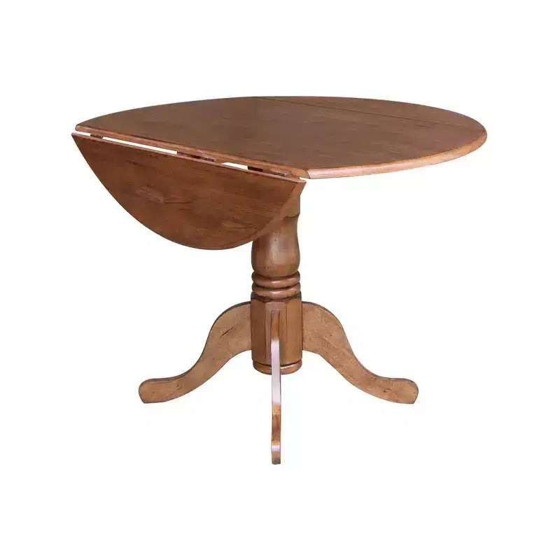 42 Mason Round Dual Drop Leaf Dining Table - International Concepts