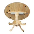 42 Mason Round Dual Drop Leaf Dining Table - International Concepts