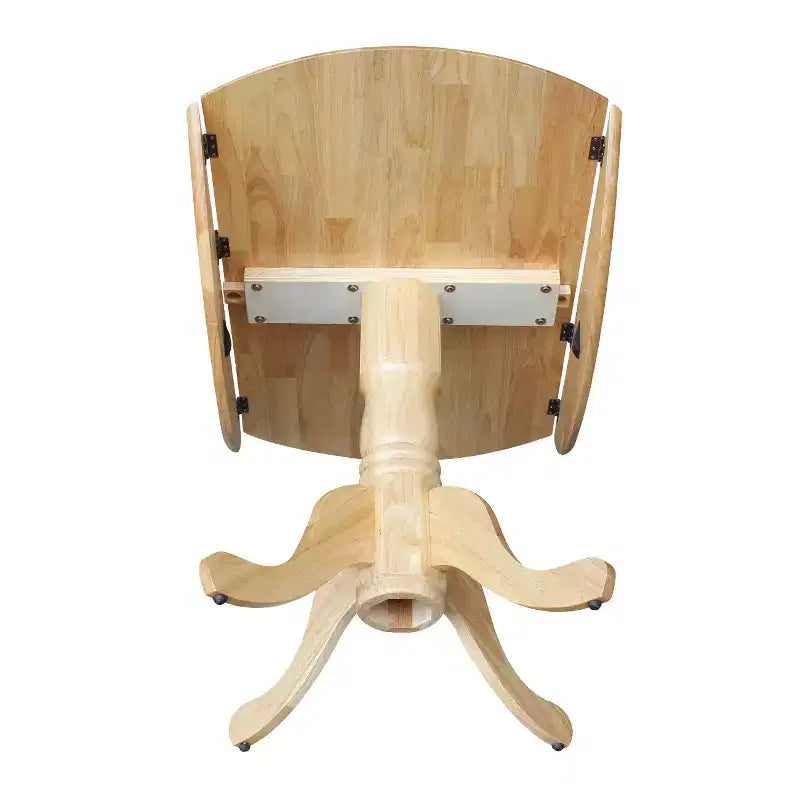 42 Mason Round Dual Drop Leaf Dining Table - International Concepts