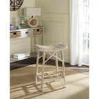Rayna Wicker Bar Stool - SEA7010 - White Washed - Safavieh