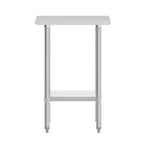 Flash Furniture Tavolo da Lavoro e Preparazione in Acciaio Inossidabile Calibro 18 con Ripiano Inferiore - Certificato NSF