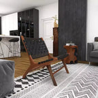 Set of 2 Contemporary Mahogany Accent Chair - Olivia & May