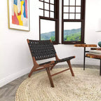 Set of 2 Contemporary Mahogany Accent Chair - Olivia & May