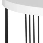 Tavolino da caffè scandinavo laccato Mid Century Keelin - Bianco/Nero - Safavieh