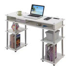 Scrivania per Studenti Designs2Go Senza Attrezzi con Stazione di Ricarica e Ripiani - Breighton Home