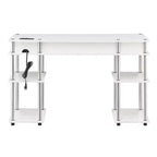 Scrivania per Studenti Designs2Go Senza Attrezzi con Stazione di Ricarica e Ripiani - Breighton Home