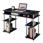Scrivania per Studenti Designs2Go Senza Attrezzi con Stazione di Ricarica e Ripiani - Breighton Home